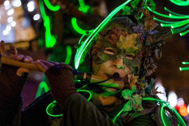 Déambulation de musiciens lumineux