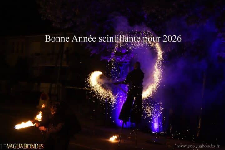 La cie les vaguabondes vous souhaite une bonne année 2026